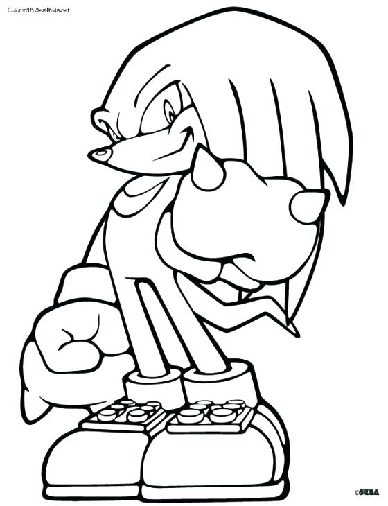 560x730 Sonic And Tails Coloring Pages Sonic Knuckles Coloring Pages