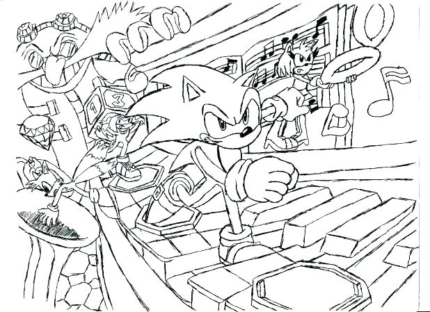 618x449 Sonic Coloring Pages Tails Sonic Coloring Pages Sonic X Coloring