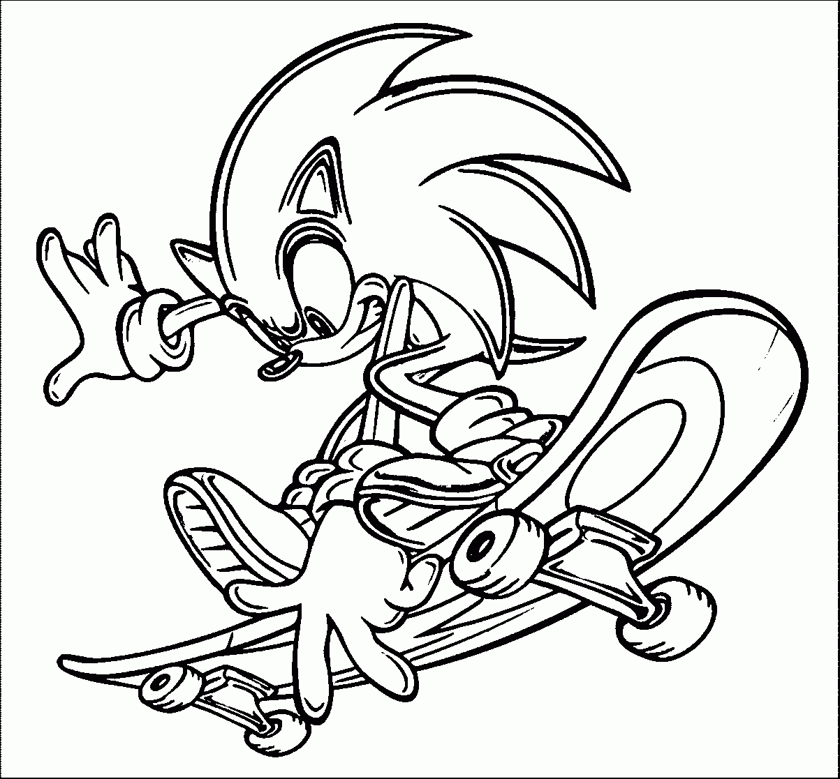 1203x1117 Sonic Boom Coloring Pages Unique Sonic The Hedgehog Printable