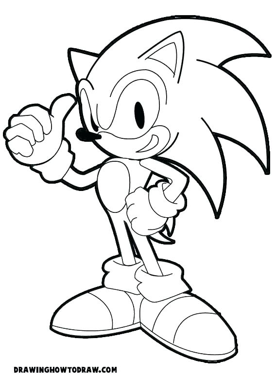 566x778 Sonic Characters Coloring Pages
