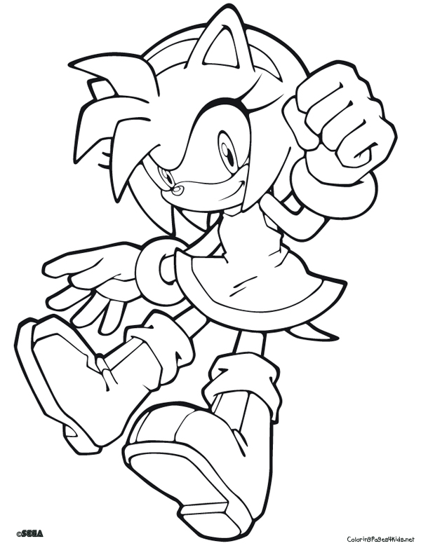 600x782 Sonic The Hedgehog Coloring Pages