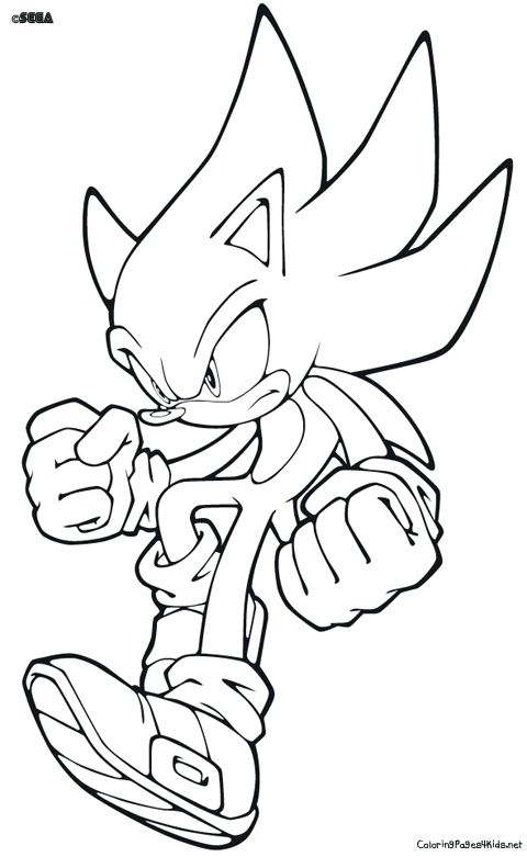480x781 Supersonic Coloring Pages Sonic The Hedgehog Pictures