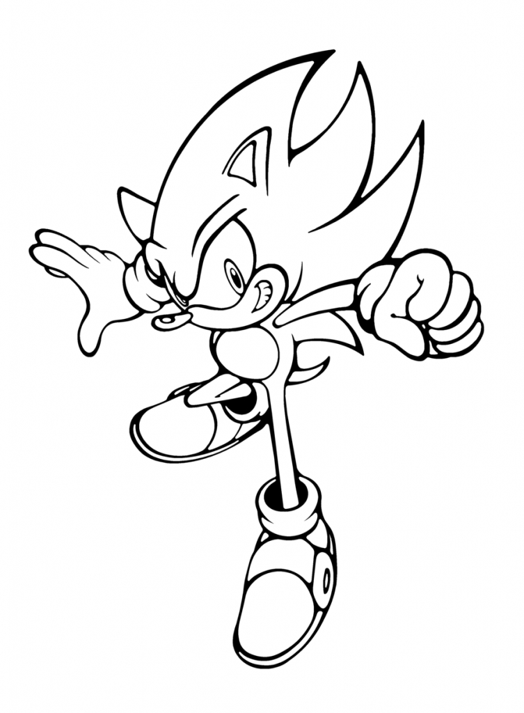 Sonic Coloring Pages Free Printable