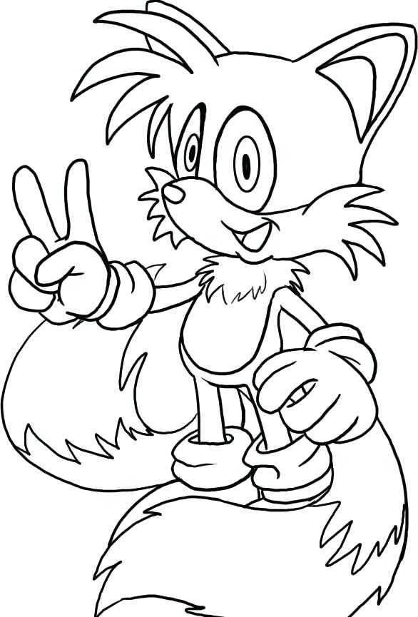 586x865 Sonic Coloring Pages Printable Sonic Coloring Pages Printable