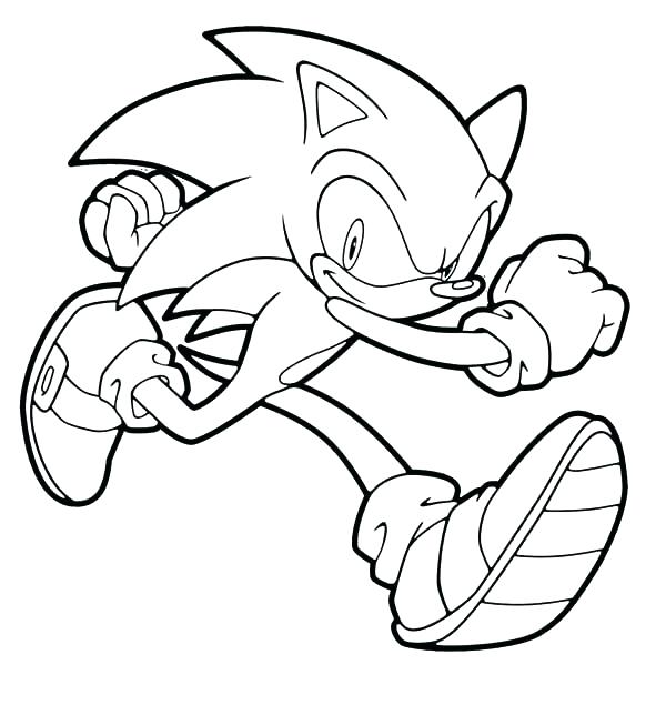 600x635 Sonic Coloring Pages Sonic Color Pages To Print Coloring Page