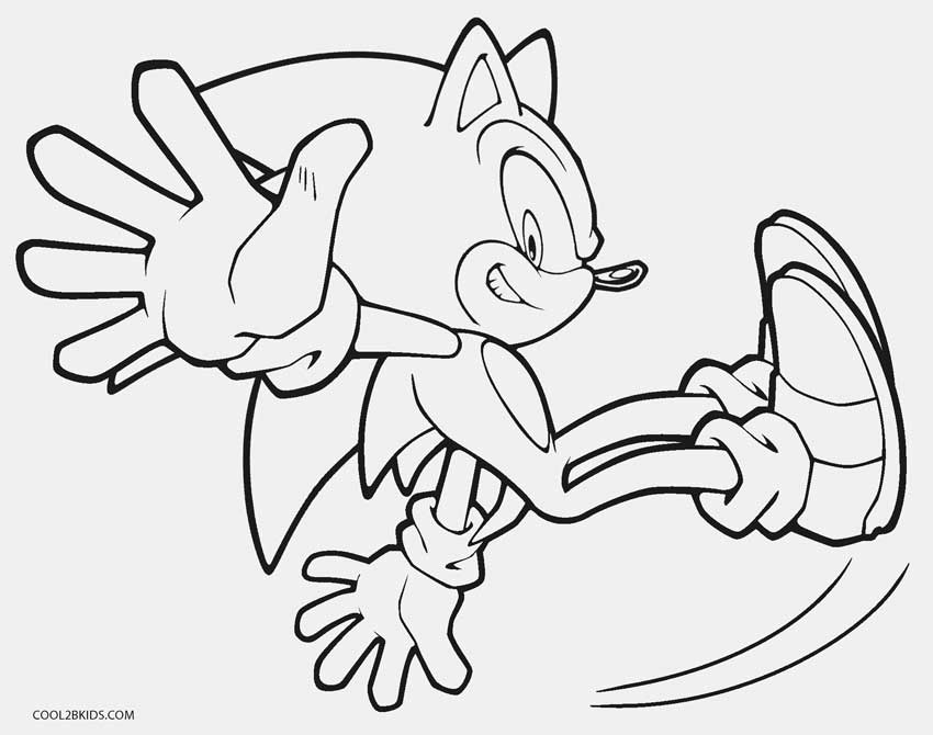 850x670 Printable Sonic Coloring Pages For Kids Cool2bkids