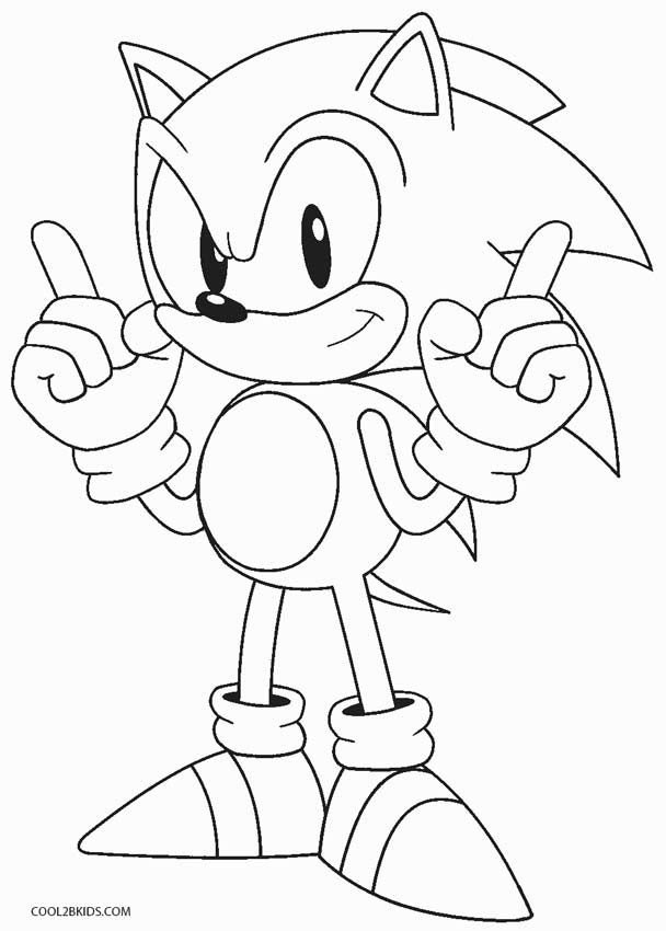 608x850 Sonic Characters Coloring Pages