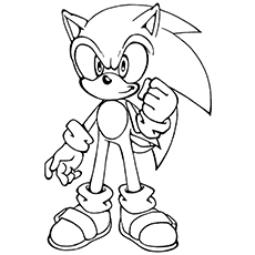 230x230 21 Sonic The Hedgehog Coloring Pages