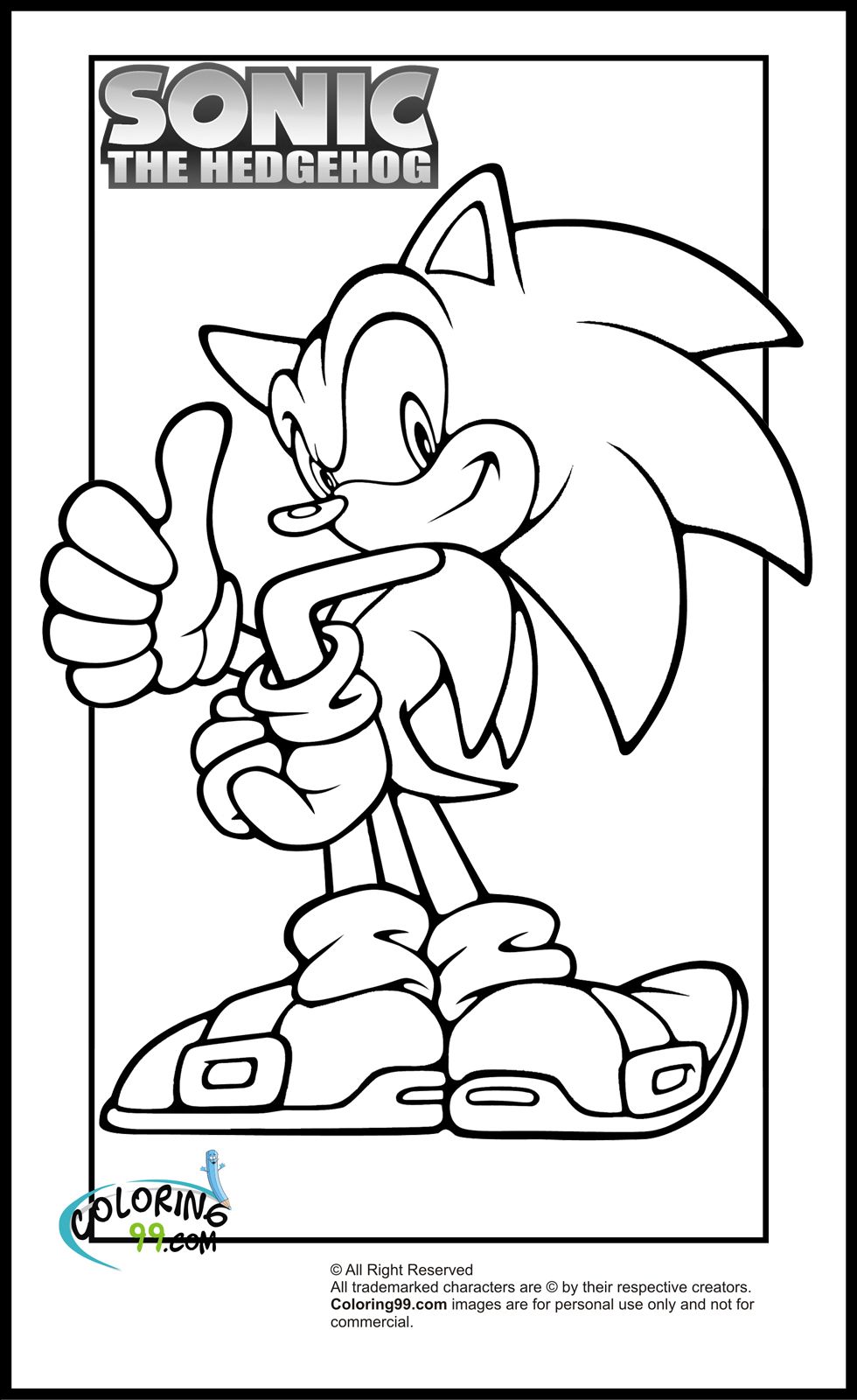 Sonic Exe Coloring Pages
