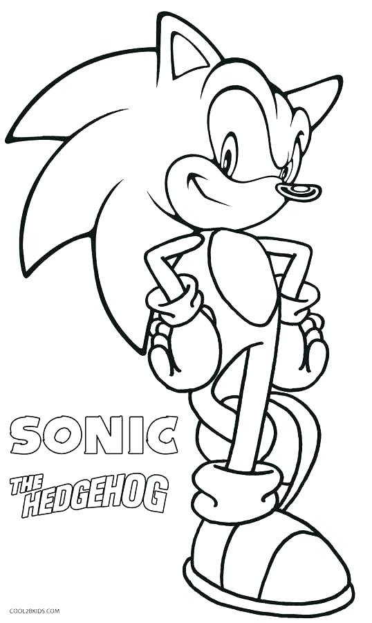 538x900 Sonic Coloring Pages To Print With Sonic Coloring Pages To Print
