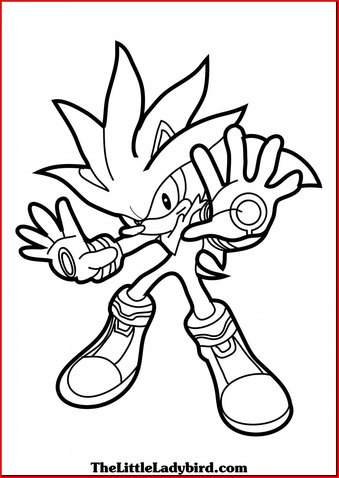 1378x1943 Awesome Sonic The Hedgehog Coloring Book Shadow Episode Speed