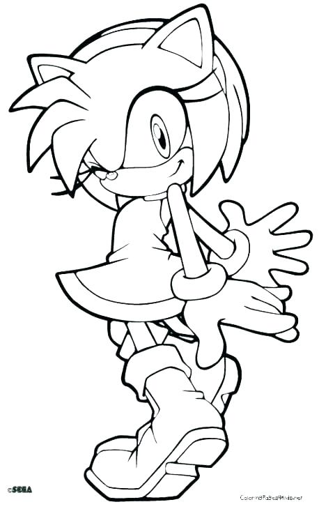 458x730 Sonic And Tails Coloring Pages Sonic Tails And Knuckles Coloring