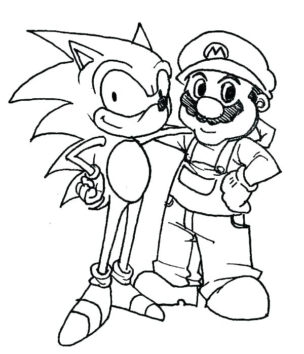 600x699 Sonic Printable Coloring Pages Sonic Printable Coloring Pages