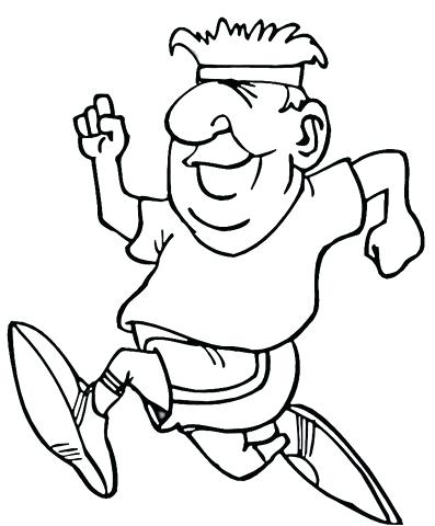 397x480 Running Coloring Pages Click To See Printable Version Of Running