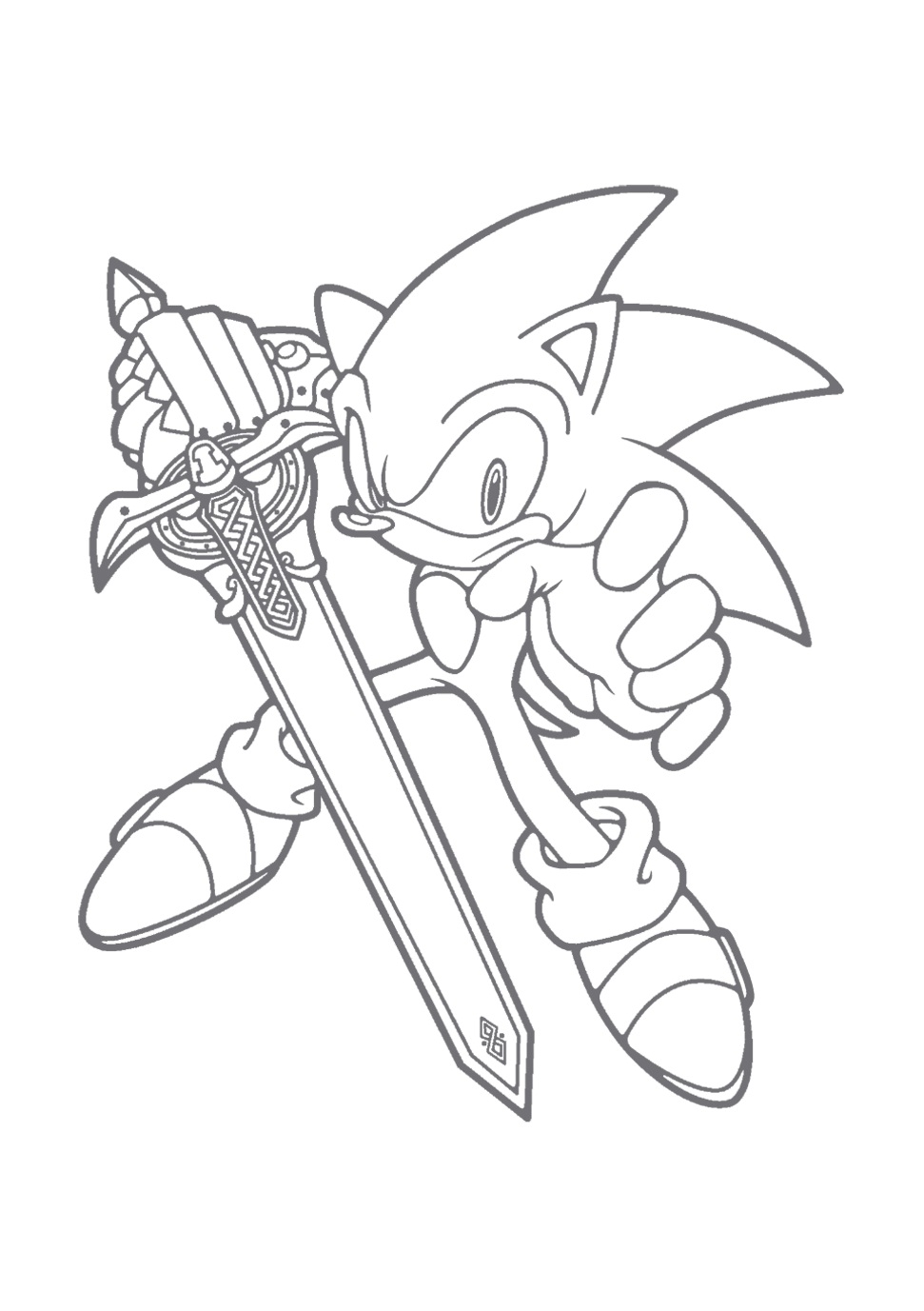 971x1377 Sonic The Hedgehog Coloring Pages