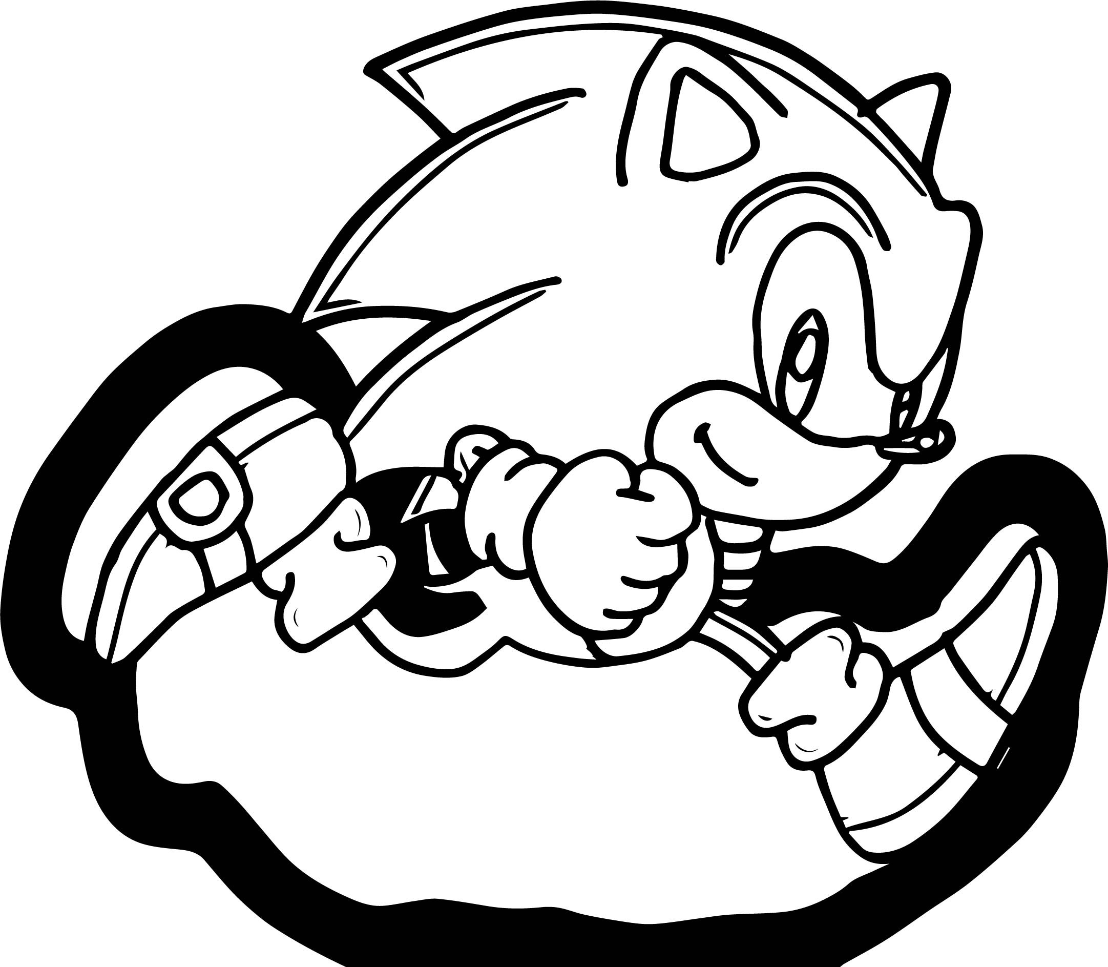2163x1887 New Sonic Running Coloring Pages