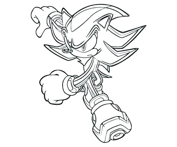 Sonic Shadow Coloring Pages