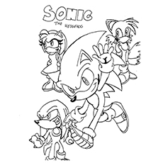 Sonic Tails Coloring Pages
