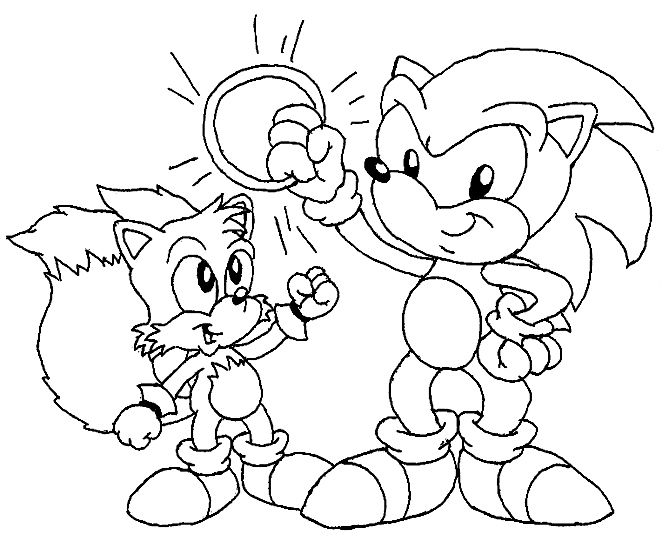 669x541 Sonic Cartoon Coloring Pages