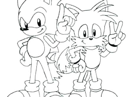440x330 Knuckles Coloring Pages Sonic And Tails Coloring Pages Tails