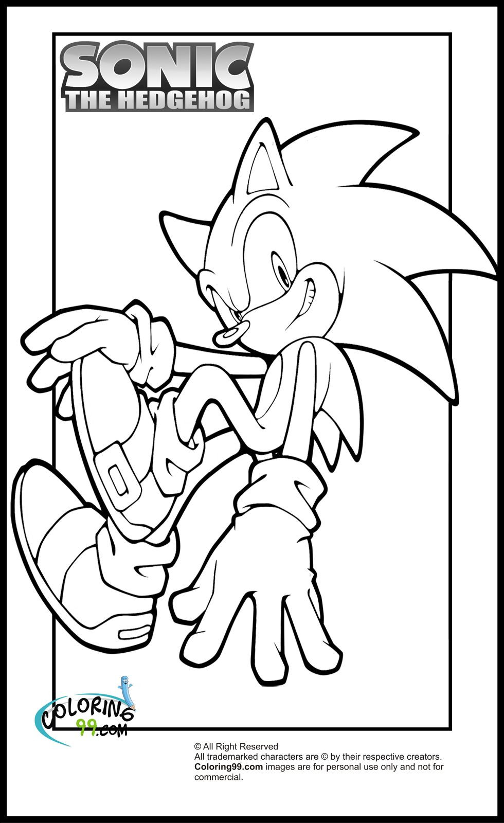 980x1600 Sonic Hedgehog Coloring Pages Acpra