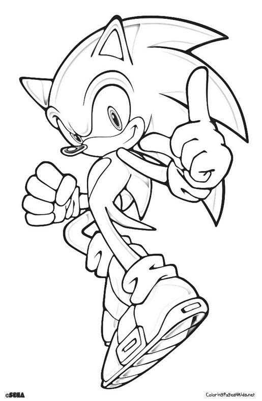 515x788 Sonic The Hedgehog Coloring Pages