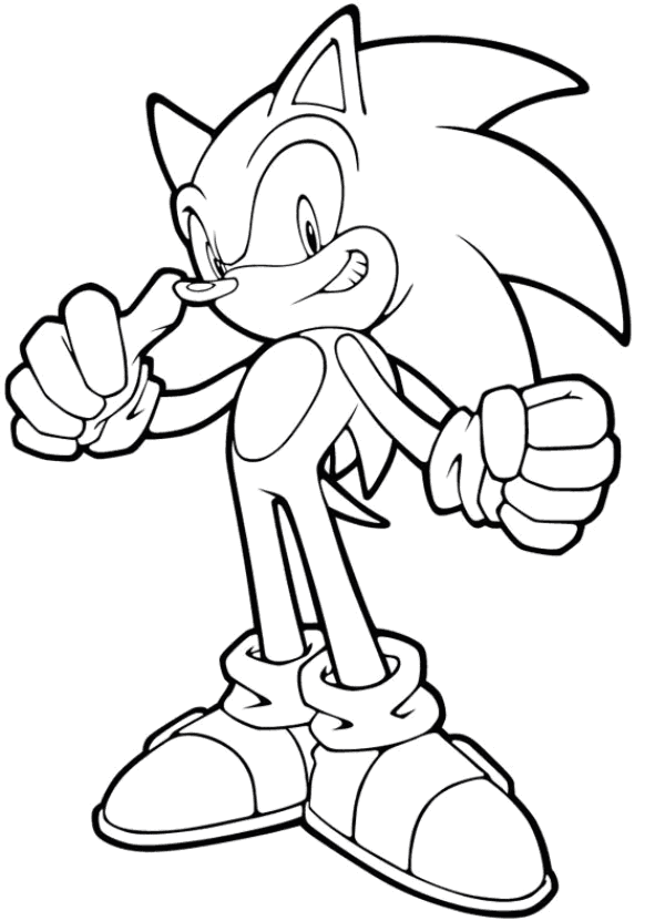 600x831 Astonishing Sonic The Hedgehog Coloring Pages Classic For To Print