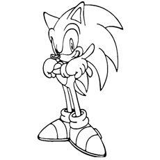 Sonic The Hedgehog Printable Coloring Pages