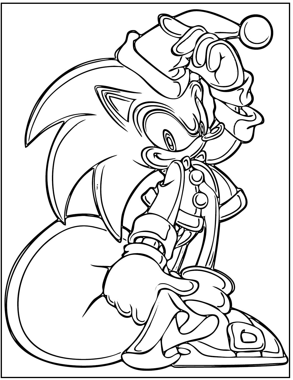 Sonic The Hedgehog Shadow Coloring Pages