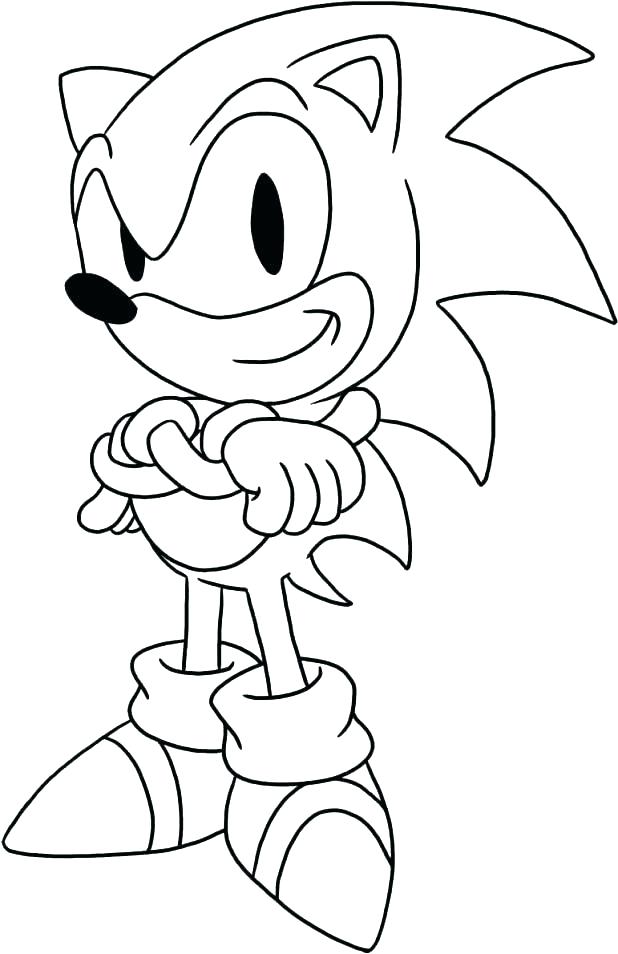 618x954 Sonic The Hedgehog Coloring As Well As Sonic X Coloring Pages