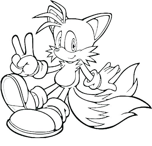 512x493 Sonic Coloring Pages Printable Sonic The Hedgehog Printable