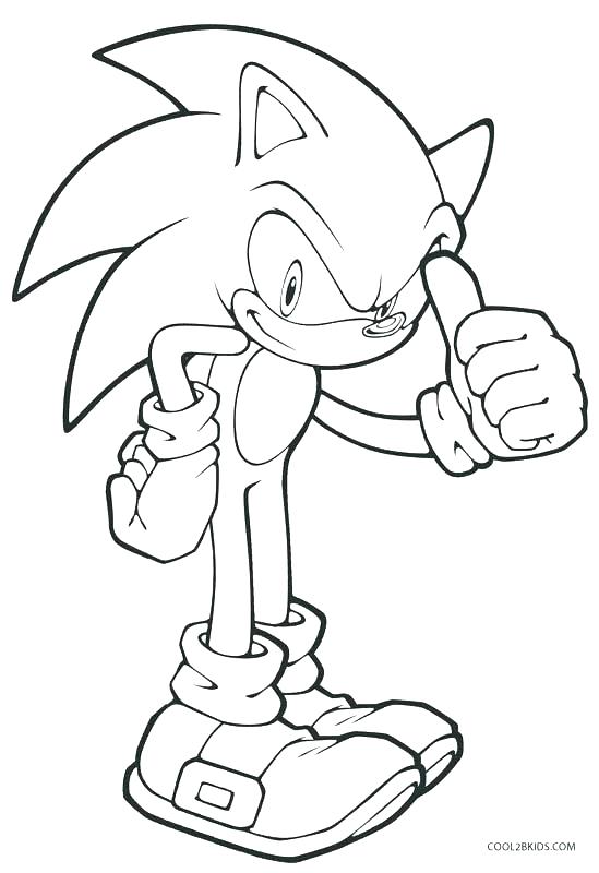 549x800 Free Sonic Coloring Pages