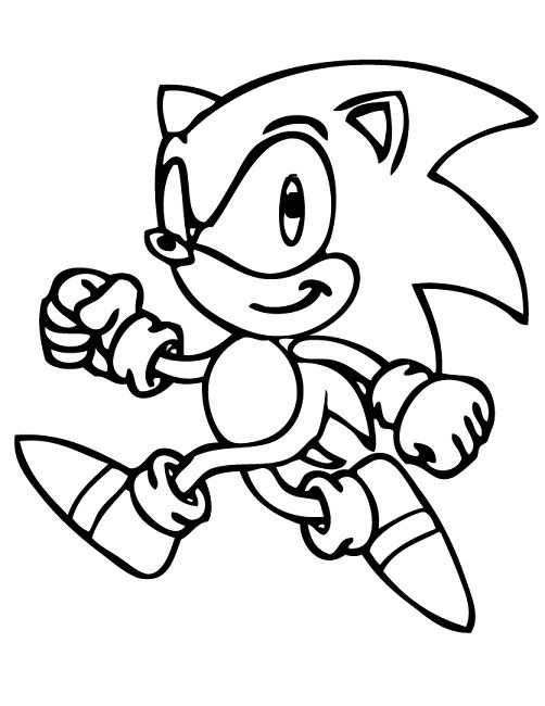 502x650 Sonic Coloring Pages Printable Free Cartoon Sonic