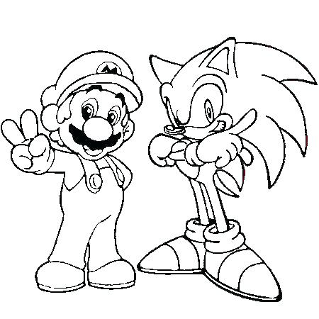 450x450 Oncoloring Sonic Hedgehog Coloring Pages Sonic To Print