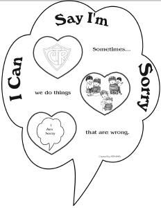 Sorry Coloring Pages