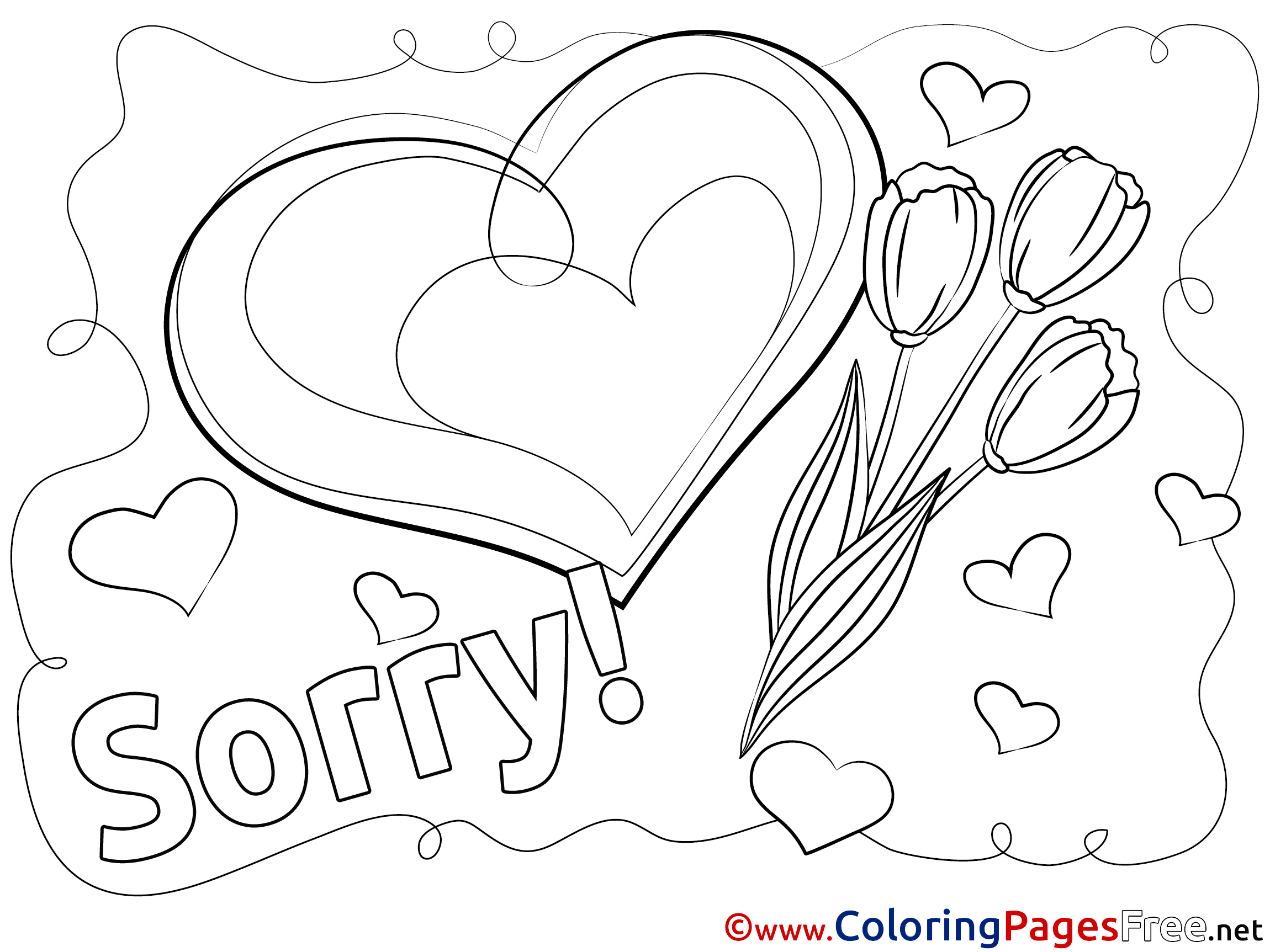 2300x1725 Heart Sorry Free Coloring Pages