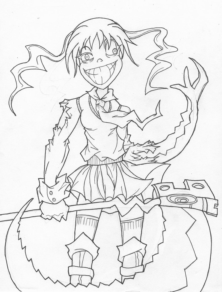781x1024 Soul Eater Coloring Pages Childlife Me Throughout