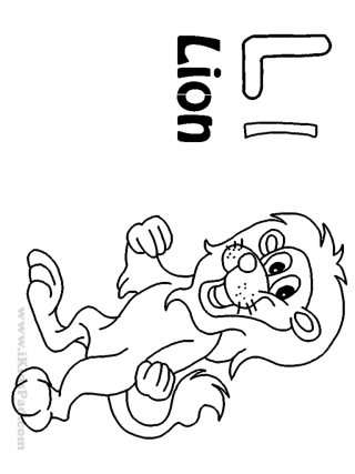 320x427 L Coloring Page Free Pages Letter Sound Mr Capital Picture Highest