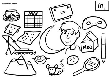 350x255 Articulation Color By Sound Coloring Pages P,b,m By Speech Ninja