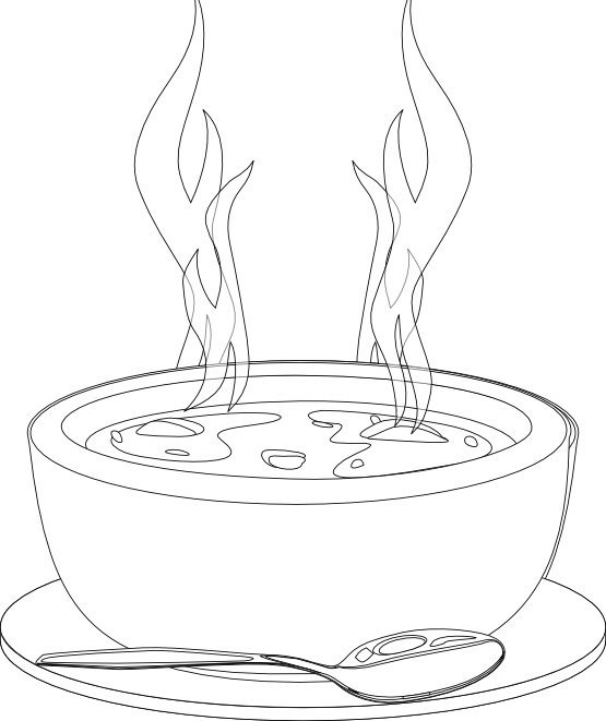 Soup Coloring Pages