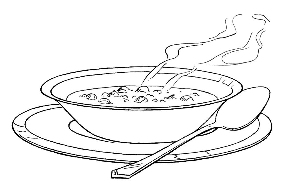 1009x650 Vegetable Soup Coloring Pages Food, Drink And Cooking Coloring
