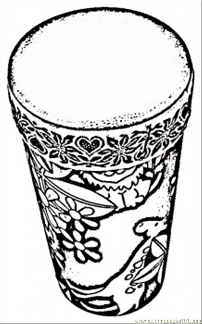 650x1043 African Mask Coloring Page