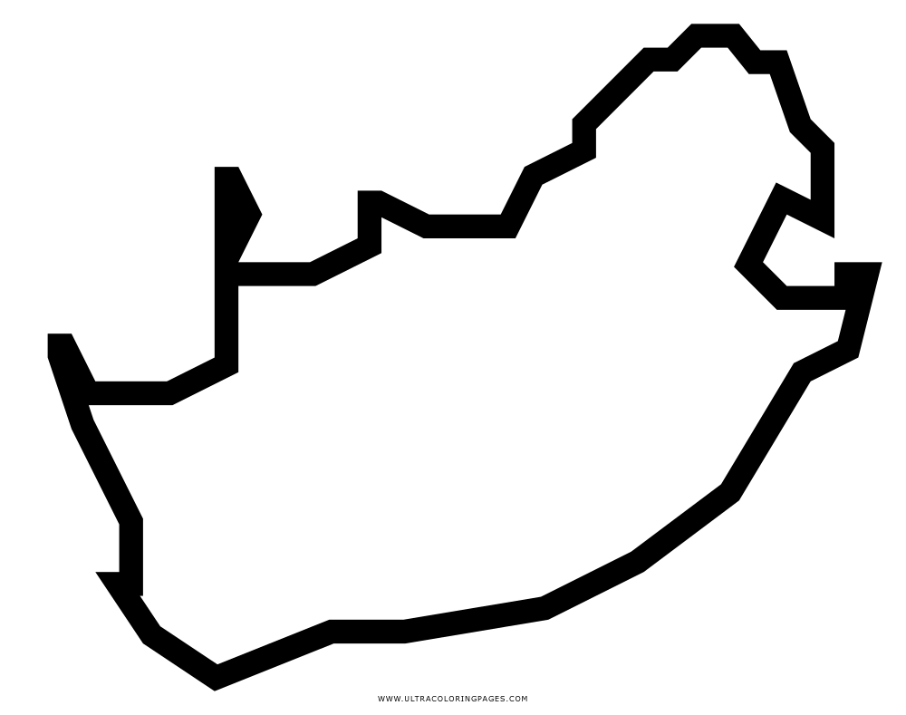 1000x789 South Africa Coloring Page