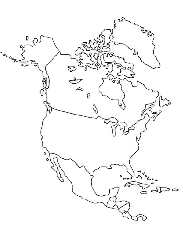 600x800 South America Printable Map