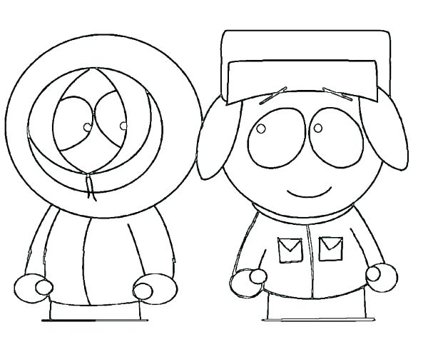 600x500 South Park Coloring Pages South Park Coloring Page South Park