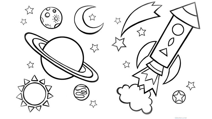 736x413 Space Coloring Pages For Preschoolers Astronomy Coloring Pages
