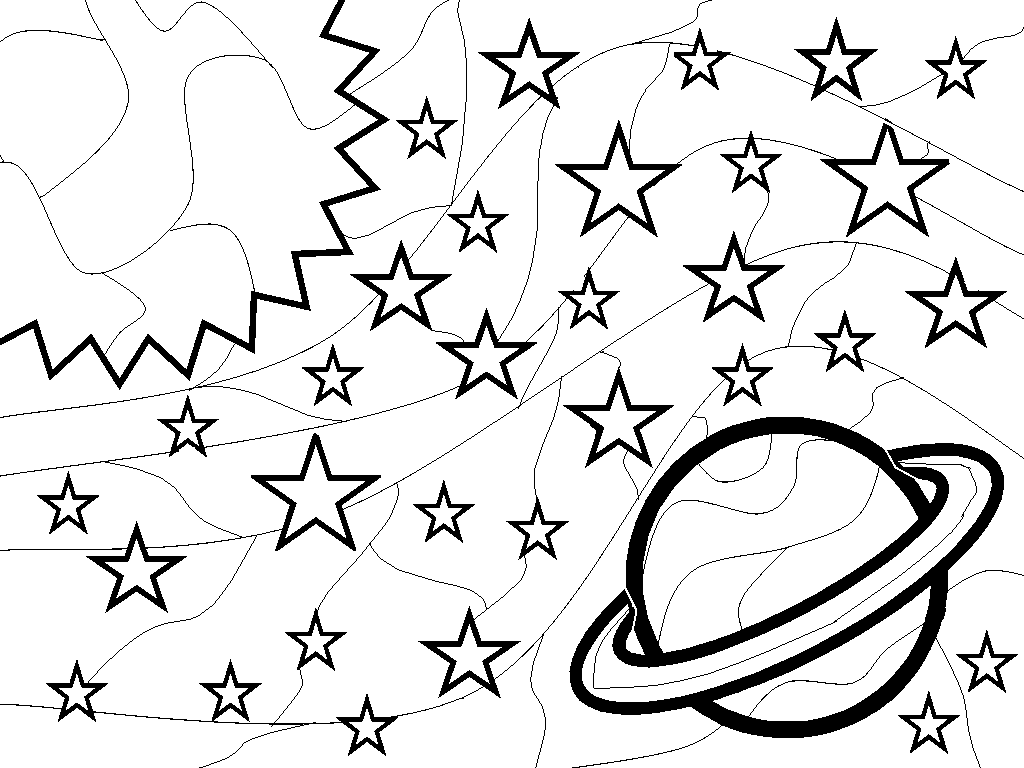 1024x768 Outer Space Coloring Pages For Preschoolers