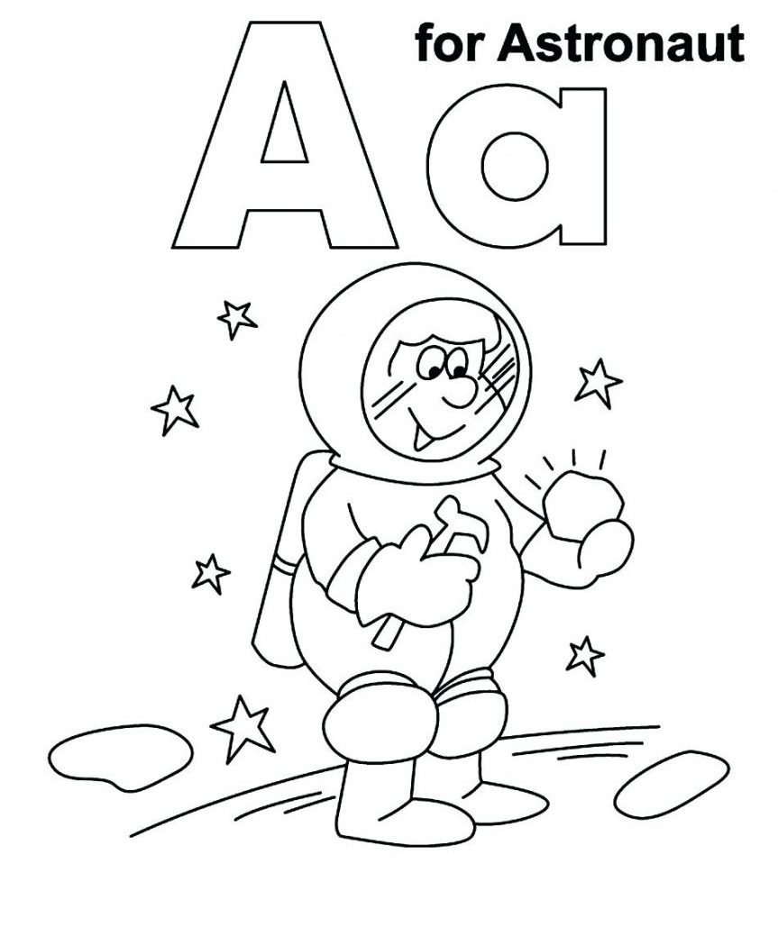 863x1050 Simple Astronaut Coloring Pages To Print Free General Printable