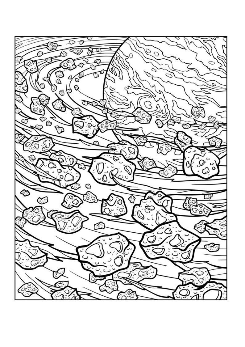 794x1123 Space Coloring Pages For Adults Wagashiya