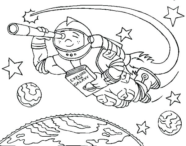 600x470 Space Ship Coloring Page